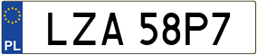 Trailer License Plate